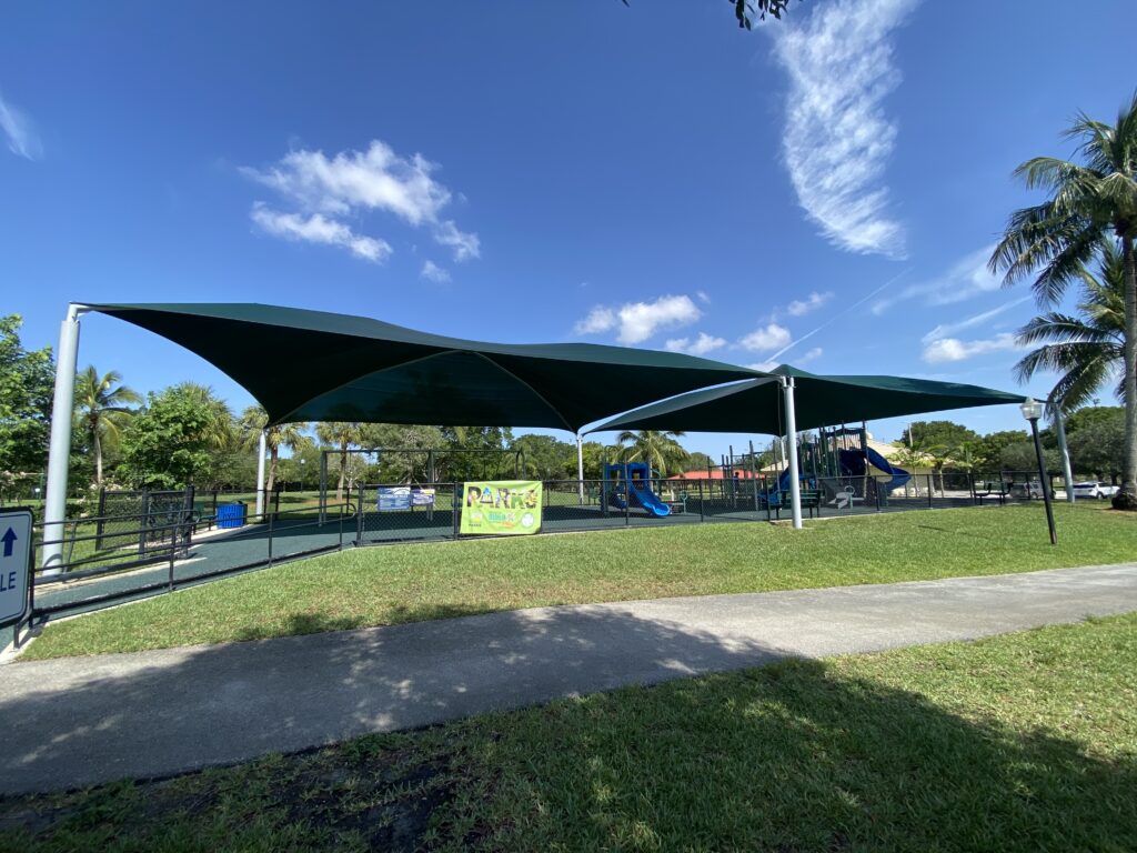 Custom shade structures installed by Dialux MIA