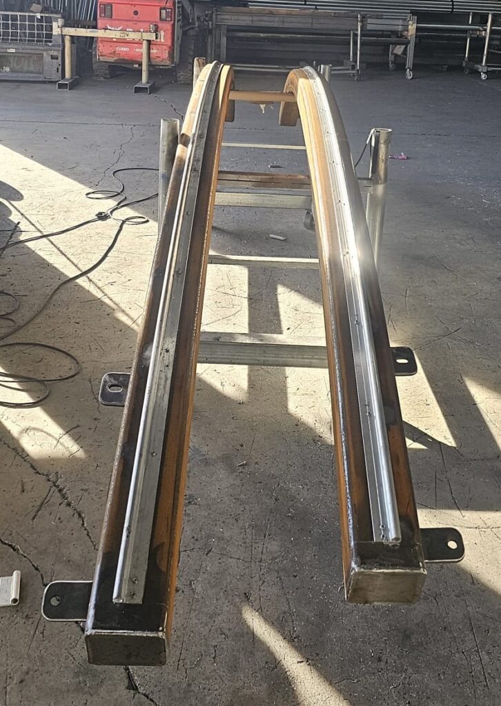 Dialux MIA custom steel fabrication and powder coated structures