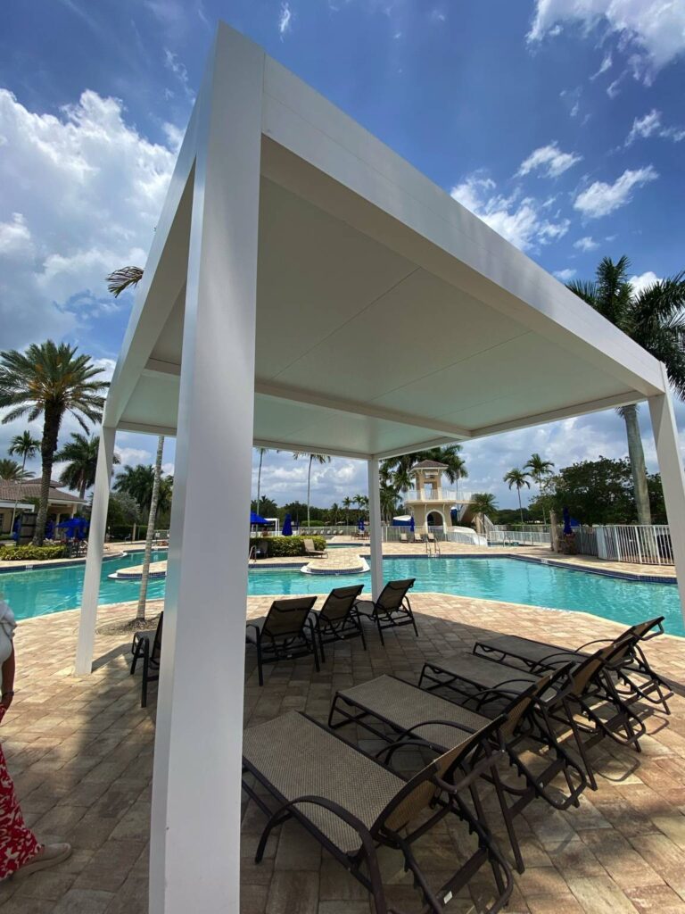 Dialux MIA custom awnings and gazebos for outdoor spaces