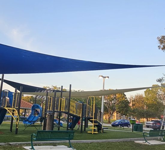 Custom shade structures installed by Dialux MIA
