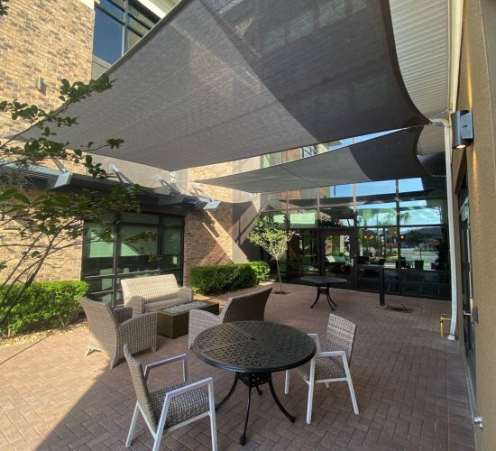 Custom shade structures installed by Dialux MIA