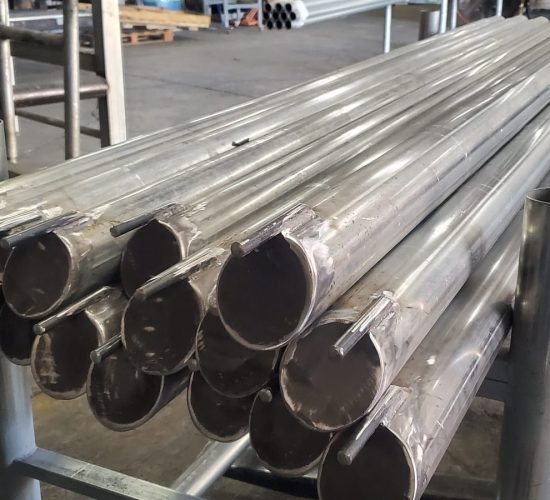 Dialux MIA custom steel fabrication and powder coated structures