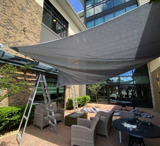 Hurricane-resistant shade structures by Dialux MIA