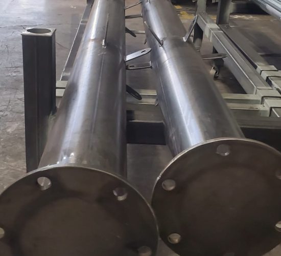 Dialux MIA custom steel fabrication and powder coated structures
